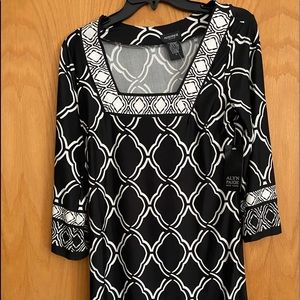 Women’s Black and White Dress